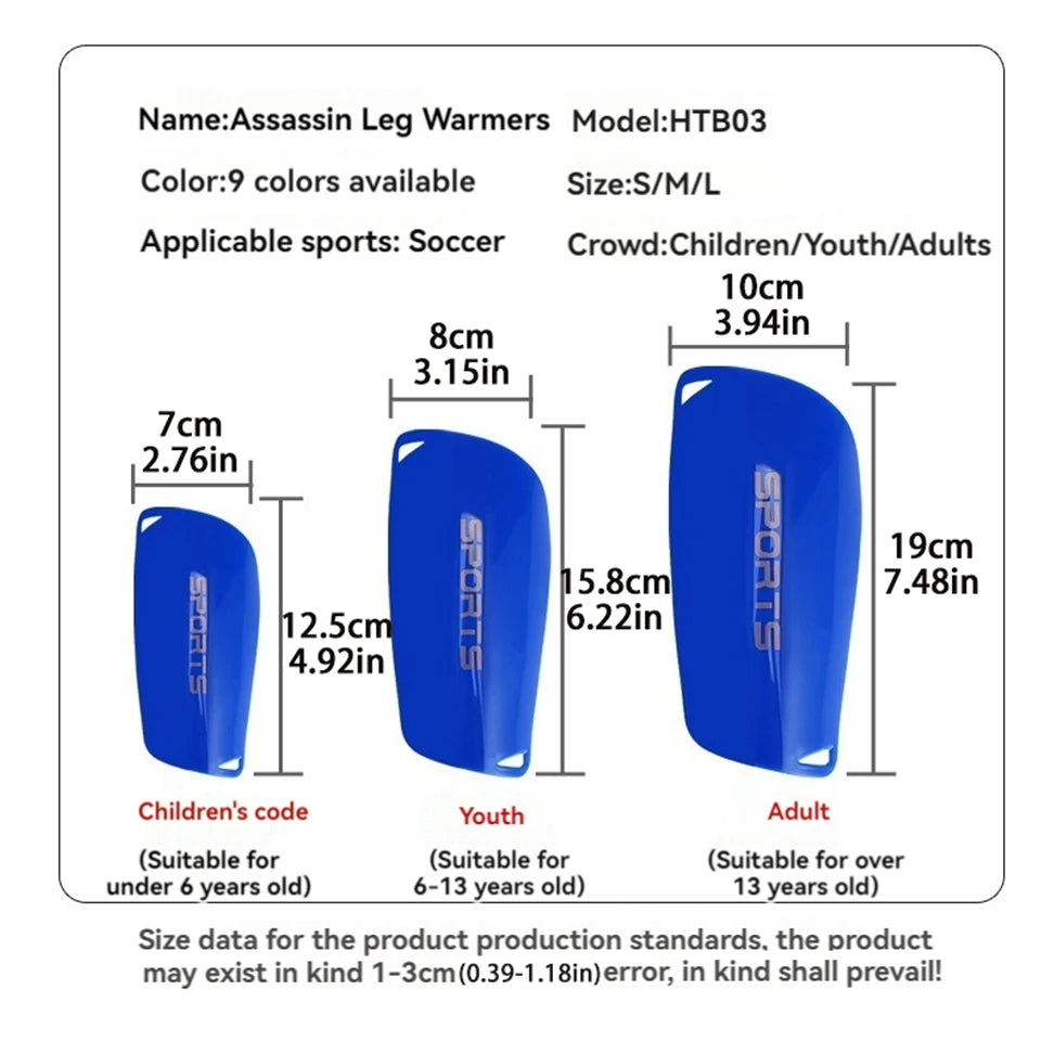 Soccer Shin Guard Socks – EVA Cushion Protection for Kids and Youth Sports