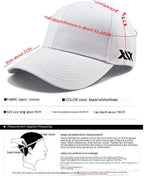 Oversized Cotton Baseball Cap – Adjustable Large Fit for Men and Women