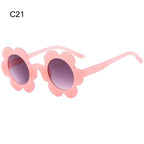 Retro Sunflower Round Sunglasses – Floral Festival Shades for Women
