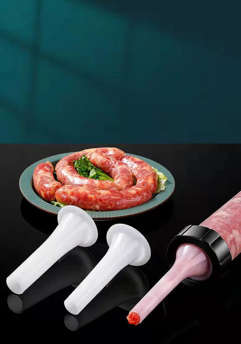 Manual Sausage Stuffer – Plastic Filling Tool for Homemade Meat Processing