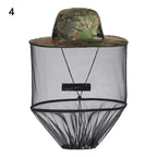 Mosquito Head Net Hat – Sun Protection Mesh Veil for Outdoor Fishing Hiking