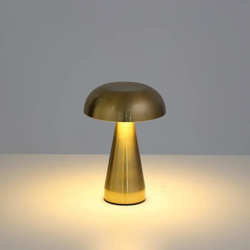 Mushroom Table Lamp – Iron Art Modern Decor for Bedroom Bedside Lighting