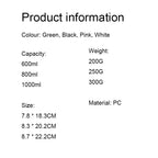 Large Capacity Water Bottle – Solid Color Tumbler for Outdoor Fitness