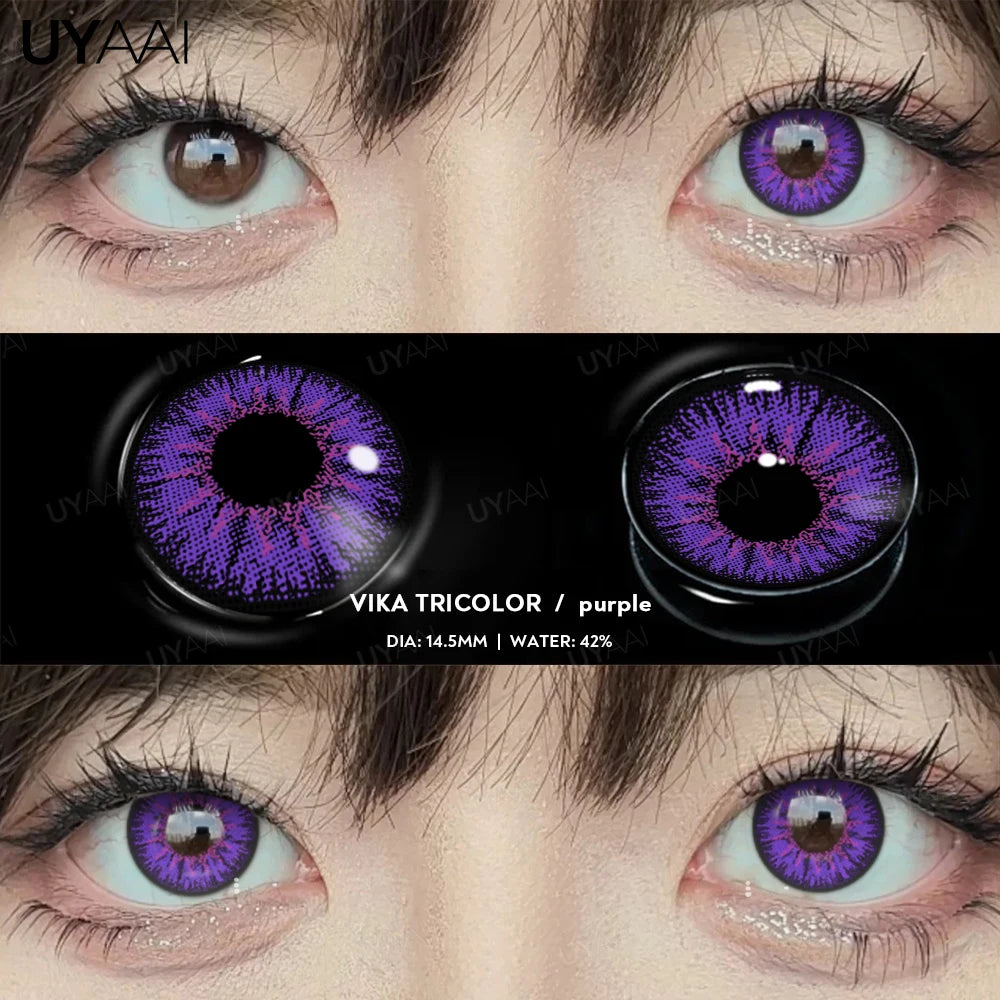 Cosplay Color Contact Lenses – Halloween Anime Costume Eye Props