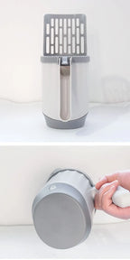 Cat Litter Scoop – Integrated Waste Bag Holder for Easy Pet Toilet Cleaning