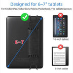 E-Reader Hand Strap – Adjustable PU Leather Grip for 6-7 Inch Devices