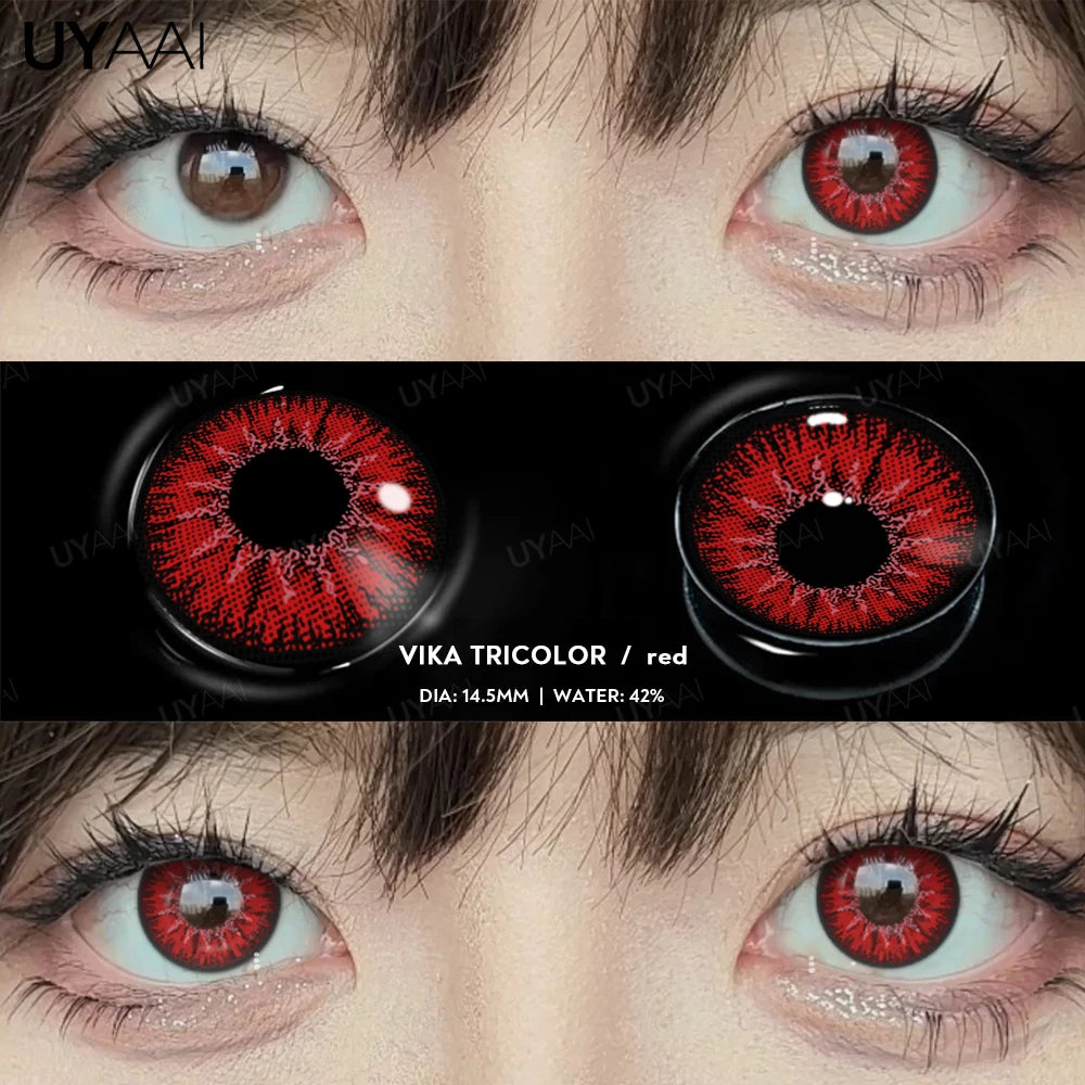 Cosplay Color Contact Lenses – Halloween Anime Costume Eye Props