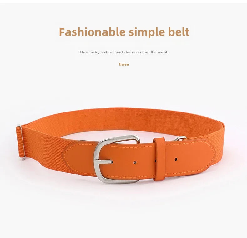 Adjustable Elastic Golf Belt – Durable Rubber Waistband for Outdoor Sports