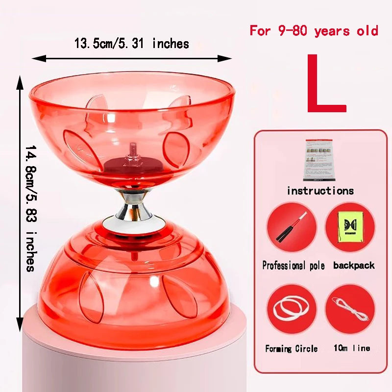 Portable Chinese Yoyo Diabolo – Agility Exercise Gear for Kids and Adults