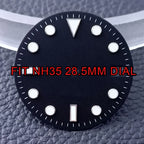 Custom GMT Watch Dial – 28.5mm Single Calendar for NH34 NH35 Movements