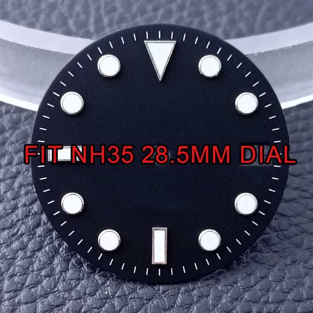 Custom GMT Watch Dial – 28.5mm Single Calendar for NH34 NH35 Movements