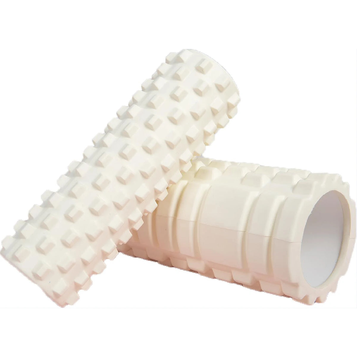 33cm Foam Yoga Massage Roller – Textured Grid Muscle Recovery for Gym Training