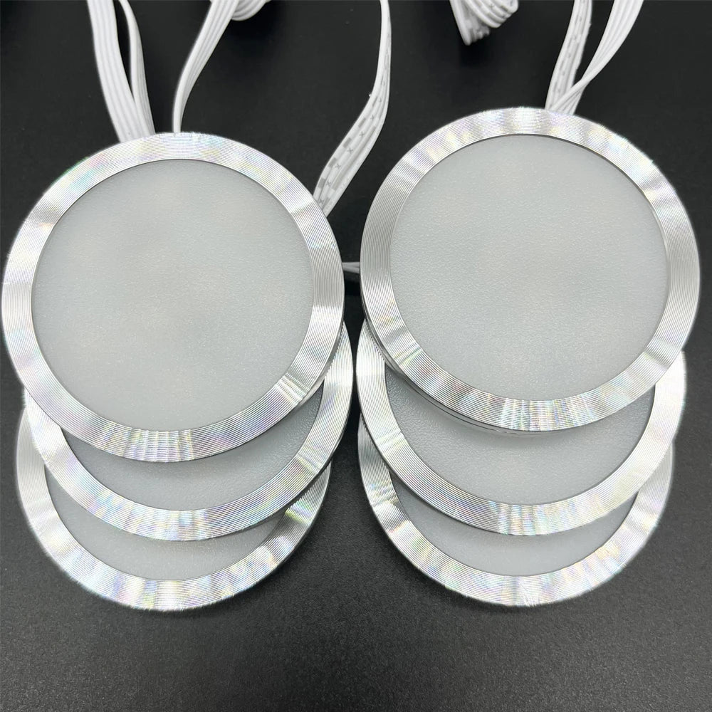 WiFi RGB LED Puck Lights – Dimmable Under Cabinet Lighting for Kitchen Decor