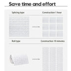 3D Foam Brick Wallpaper – Waterproof Self-Adhesive Wall Decal for Home Decor