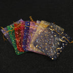 Star Moon Organza Drawstring Bags – Gift Packaging for Jewelry and Weddings