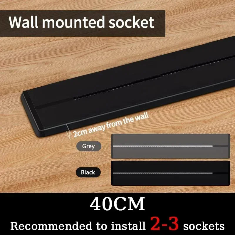 Movable Track Power Socket – 8000W Rail System for Home Office Appliances