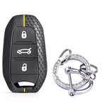 Silicone Car Key Fob Cover – Protective Remote Case for Peugeot and Citroen