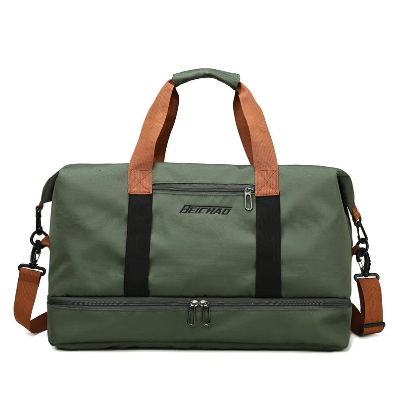 Portable Duffle Gym Bag – Lightweight Fitness Carry-on for Travel and Sports