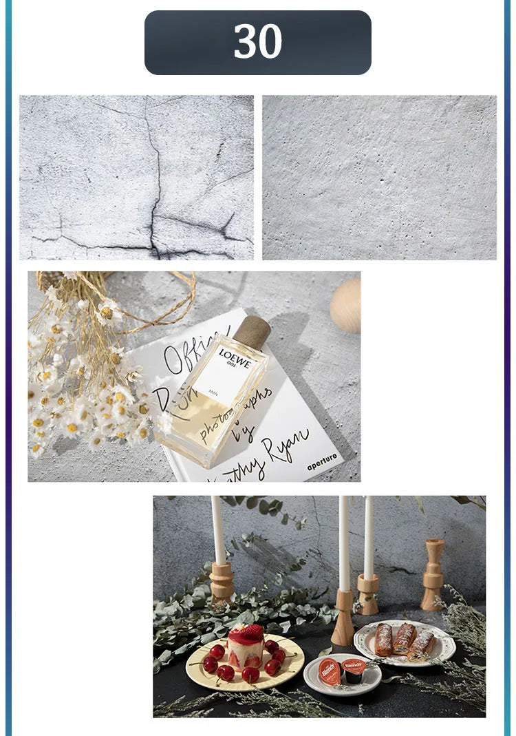 Marble Wood Grain Photography Backdrop – 57x87cm Waterproof Studio Props
