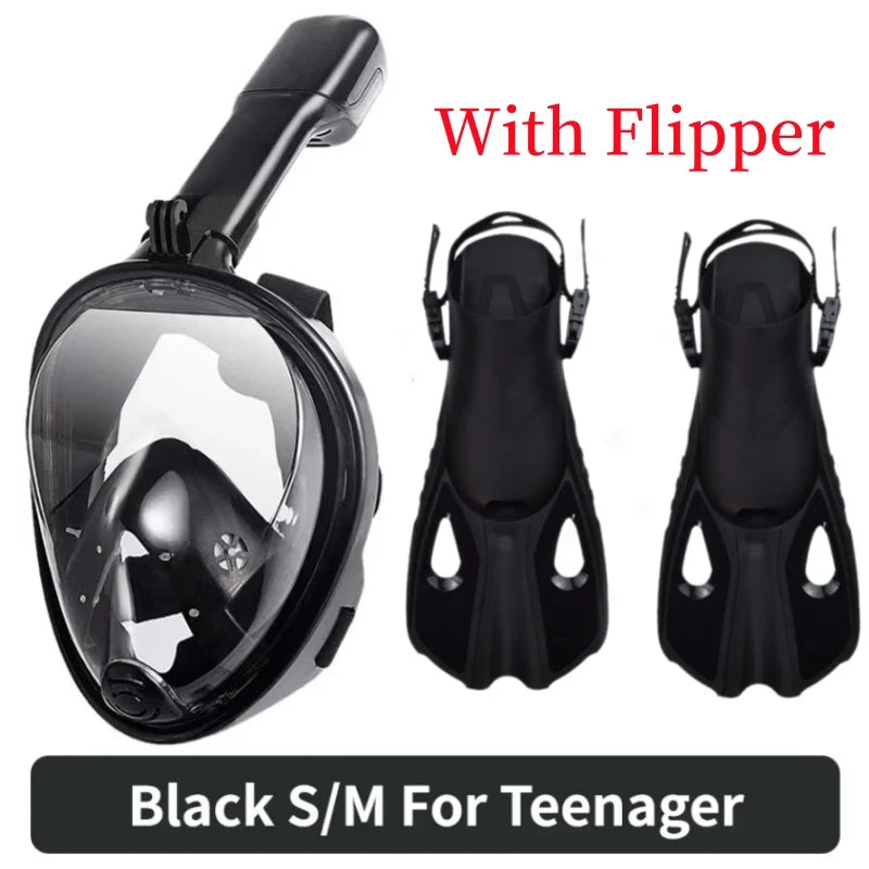 Full Face Snorkel Mask – Anti Fog Diving Gear for Adults and Kids