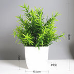 Artificial Potted Bonsai Tree – Realistic Green Plant for Home Office Decor
