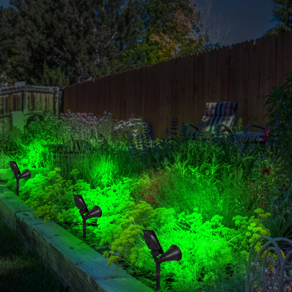 Green LED Solar Spotlight – Waterproof Outdoor Garden Light for Landscape