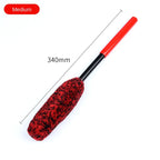 Foldable Car Wheel Brush – Plush Microfiber Hub Cleaning Tool for Detailing