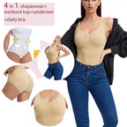 Tummy Control Shapewear Bodysuit – Slimming Waist Trainer for Women Fajas