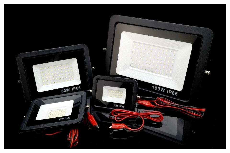 12V LED Flood Light – IP66 Waterproof Outdoor Spotlight for Camping and Marine