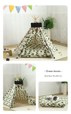 Portable Pet Teepee – Washable Indoor House for Cats and Small Dogs