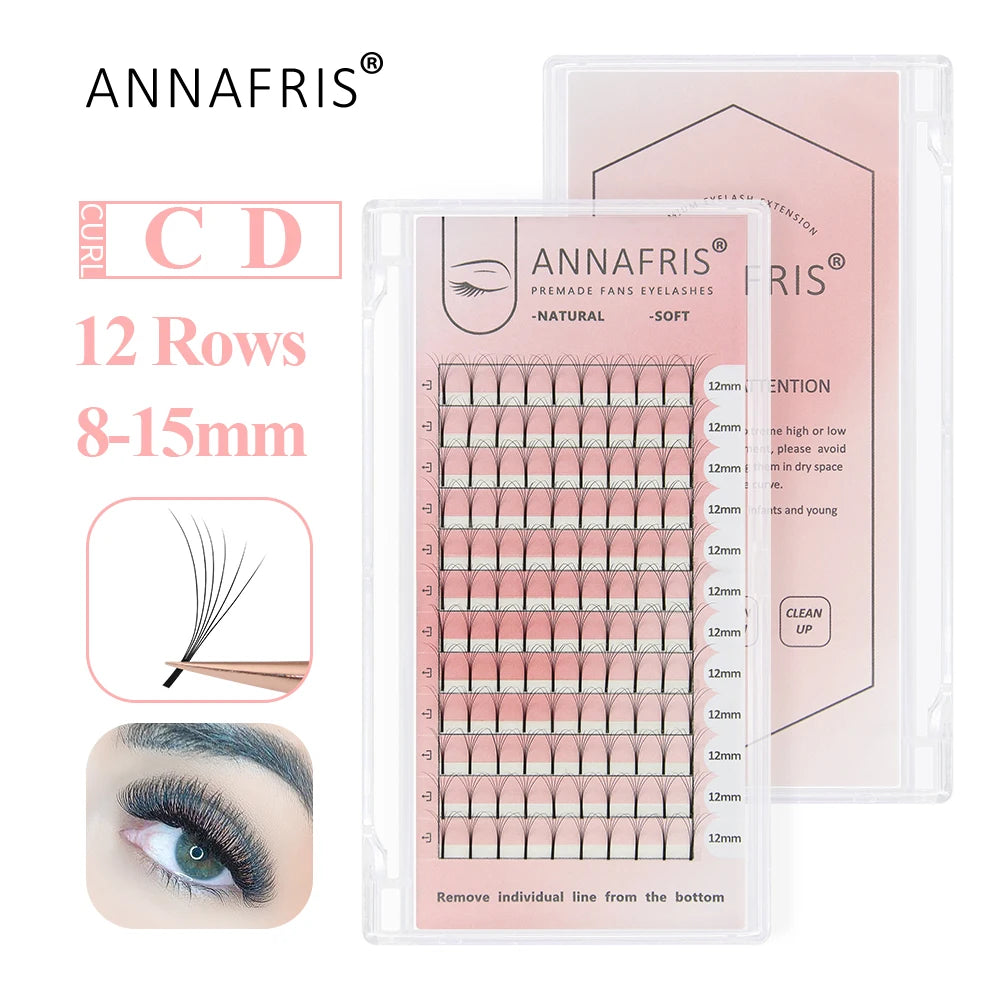Easy Fanning Volume Lashes – Premium Matte Soft Extensions for Eyelash Artistry