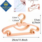 Bowknot Plastic Kids Clothes Hangers – Durable Clothing Organizers for Nursery