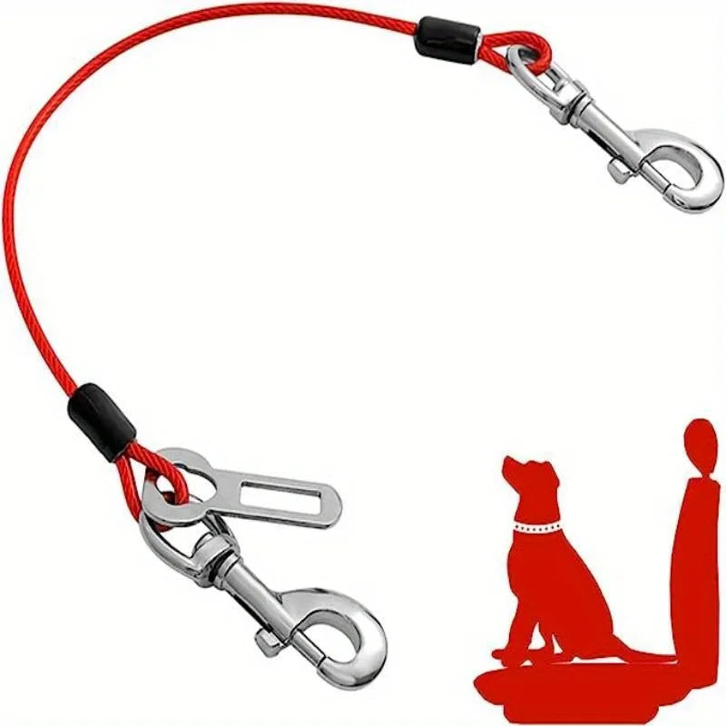 Chew-Proof Dog Car Harness – Durable Safety Seat Belt for Travel