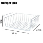 Metal Hanging Storage Basket – Multipurpose Organizer for Kitchen and Bedroom