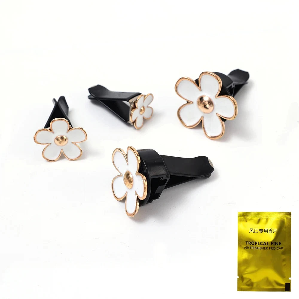 Daisy Car Air Vent Diffuser – Cute Floral Aroma Clip for Auto Interior Decor