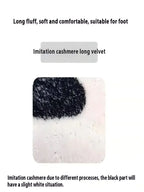 Irregular Cashmere Floor Mat – Anti-Slip Decorative Rug for Living Room