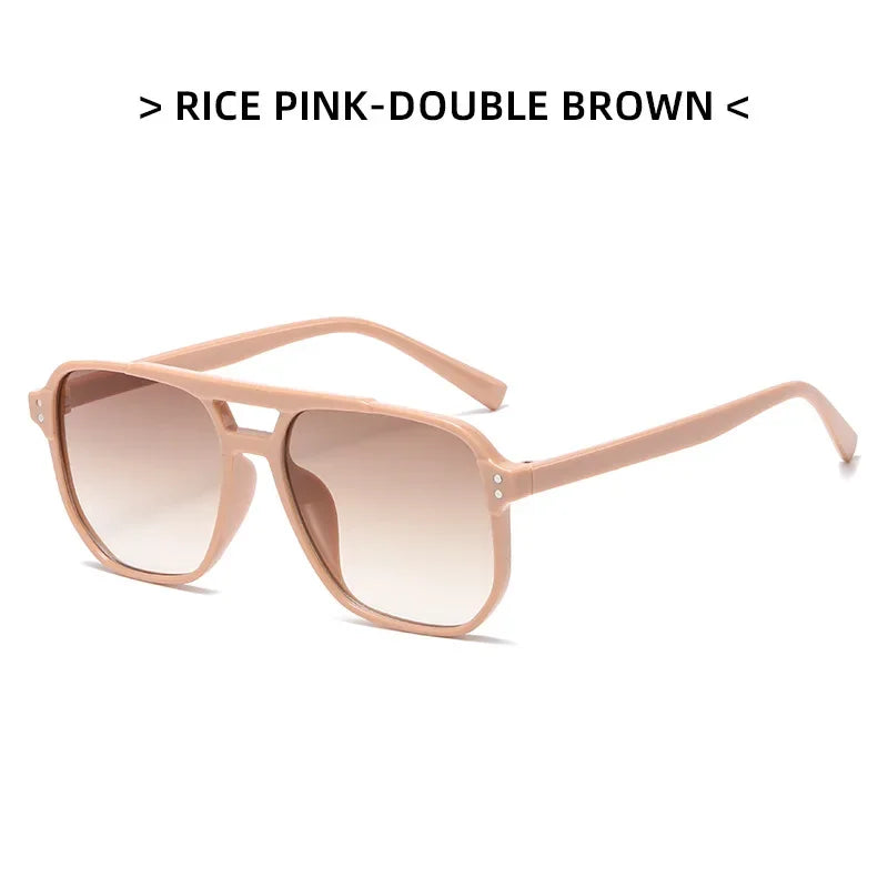 Vintage Square Mirror Sunglasses – Retro Fashion Eyewear for Women