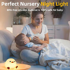 Silicone Duck Night Light – Rechargeable LED Bedside Lamp for Nursery