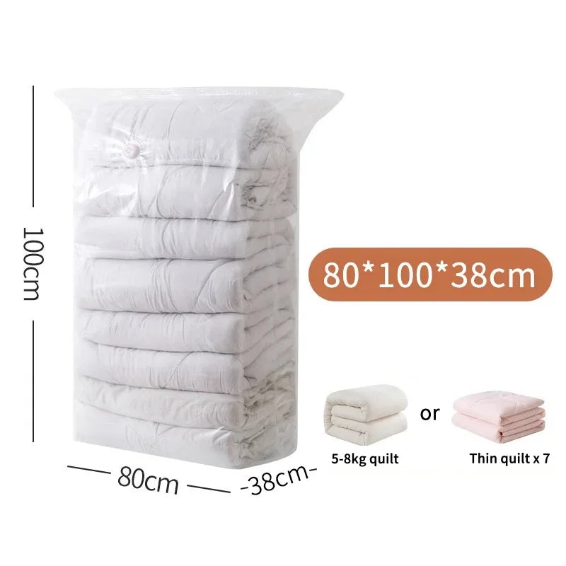 Large Vacuum Storage Bags – Airtight Compression Seals for Clothing Comforters