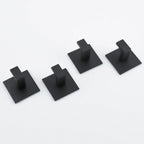 Adhesive Wall Hooks – Heavy Duty Black Hangers for Bathroom and Kitchen