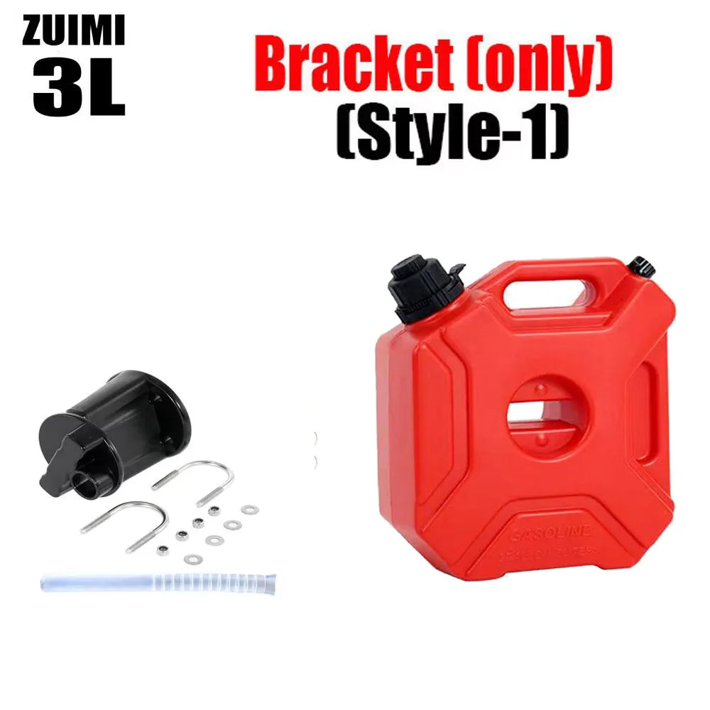 5L Plastic Fuel Canister – Lockable Backup Tank for Motorcycle SUV Storage