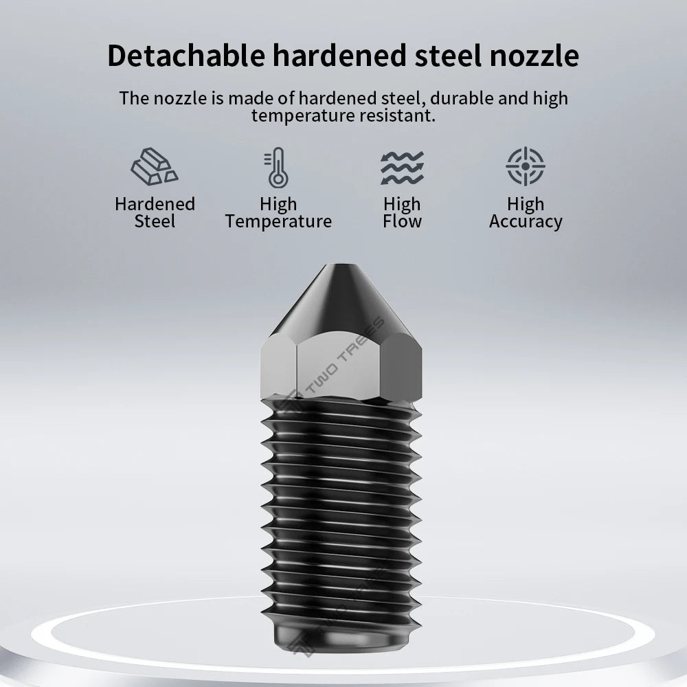 Hardened Steel Hotend Kit – High Speed Nozzle Assembly for 3D Printers