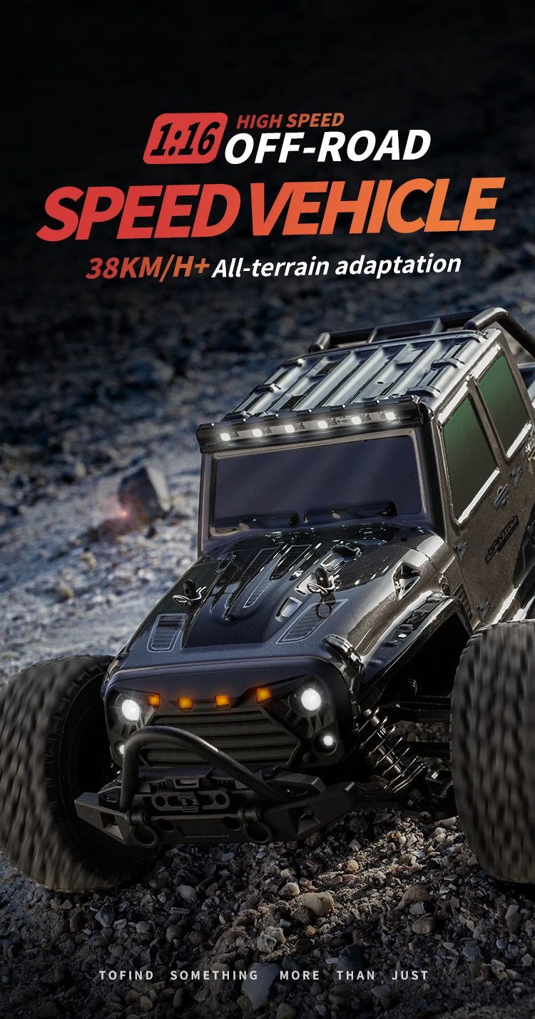 4WD Off-Road RC Monster Truck – 50km/h Remote Control for Adults and Kids