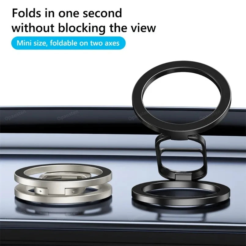 Magnetic Phone Ring Holder – Double-Sided Kickstand for MagSafe iPhone
