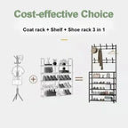 Multi-Layer Shoe Rack – Floor-Standing Organizer for Entryway and Closet Storage