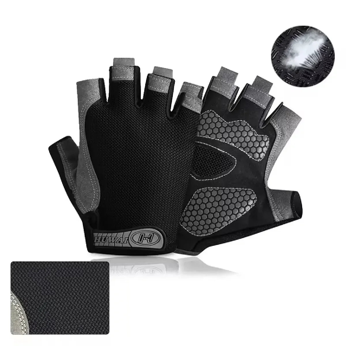 Half Finger Sport Gloves – Breathable Anti-Slip for Cycling and Gym