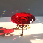 Crystal Diamond Glass Paperweight – Decorative Ornament for Romantic Proposals