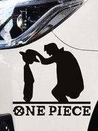 Luffy Pirate Anime Sticker – Reflective Decal for Car Motorcycle Laptop