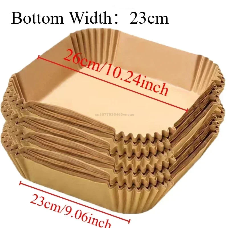 Disposable Air Fryer Liners – Non-Stick Parchment Paper for Baking and Roasting