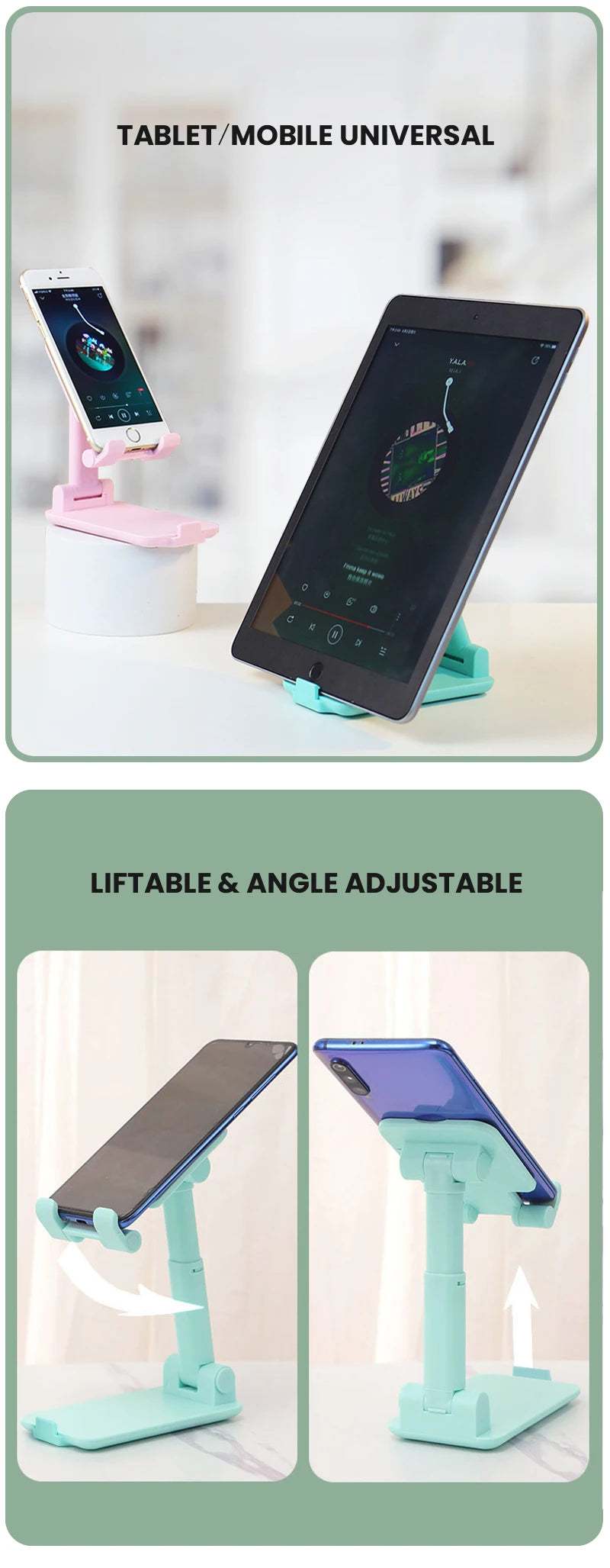 Adjustable Desktop Phone Stand – Ergonomic Mobile Holder for Office Desks